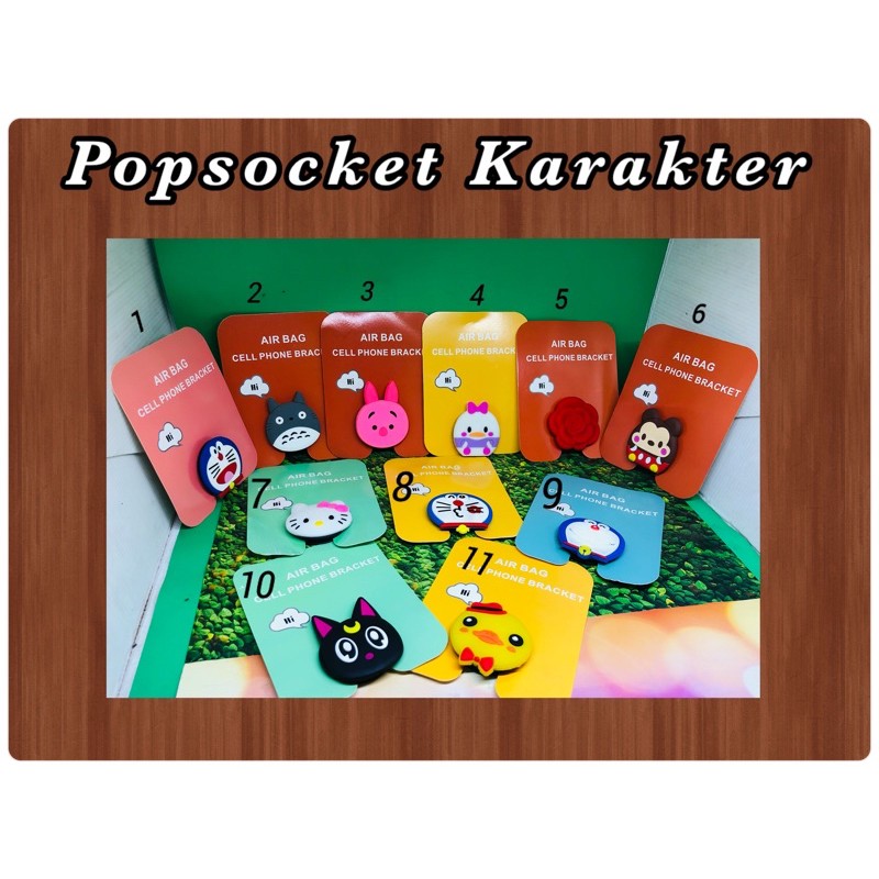 Popsocket Karakter Animasi Lucu