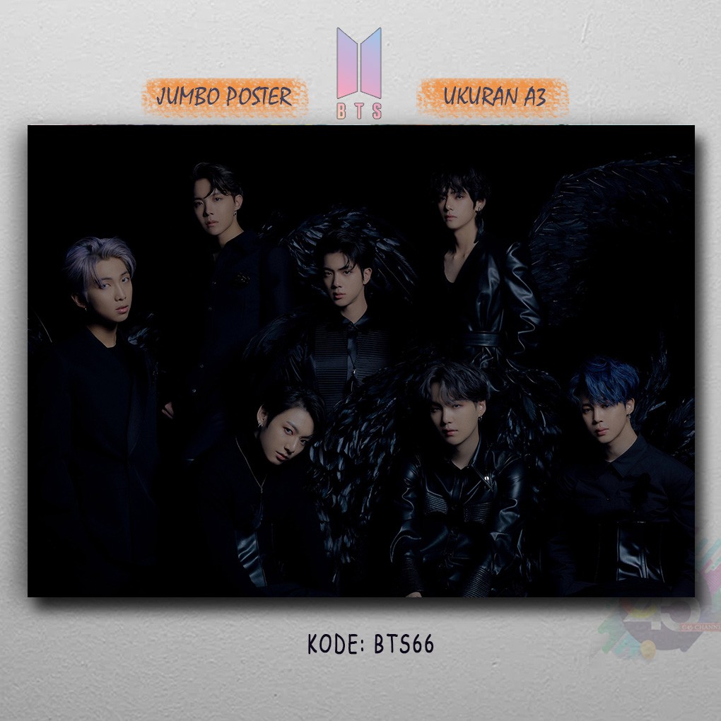 BTS Poster Hiasan Dinding Kayu MDF Ukuran Jumbo A3 Dekorasi Teras Pajangan Hotel Villa Homestay