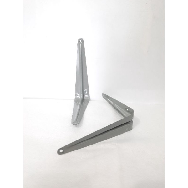 Siku rak L 4&quot; x 5&quot; abu-abu / Shelf Bracket Besi Harga Per Pcs (G751)