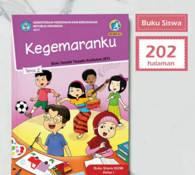 Harga satuan Buku siswa tematik k13 kelas 1 tema 1,2,3,4,5,6,7,8,agama islam smtr 1 dan 2