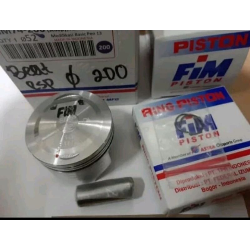 Piston seher kit beat pop beat esp k44 oversize 200 fim