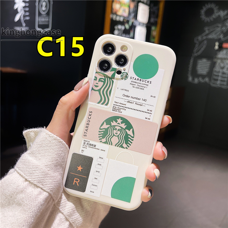 Trend Starbucks Protective Phone Soft TPU Case OPPO A94 A53 2020 A15 A93 A7 A3S A5 2020 A5S A12 A92 A31 A9 2020 Reno 4Lite Reno 4F Reno 5 5F Find X3Lite A15S F17 F19 PRO A33 2020 A11K A12S A11 A1K A52 A7 Reno 5K Reno 4 A72 A32 A12E A53S Realme C15 C12 C11-1
