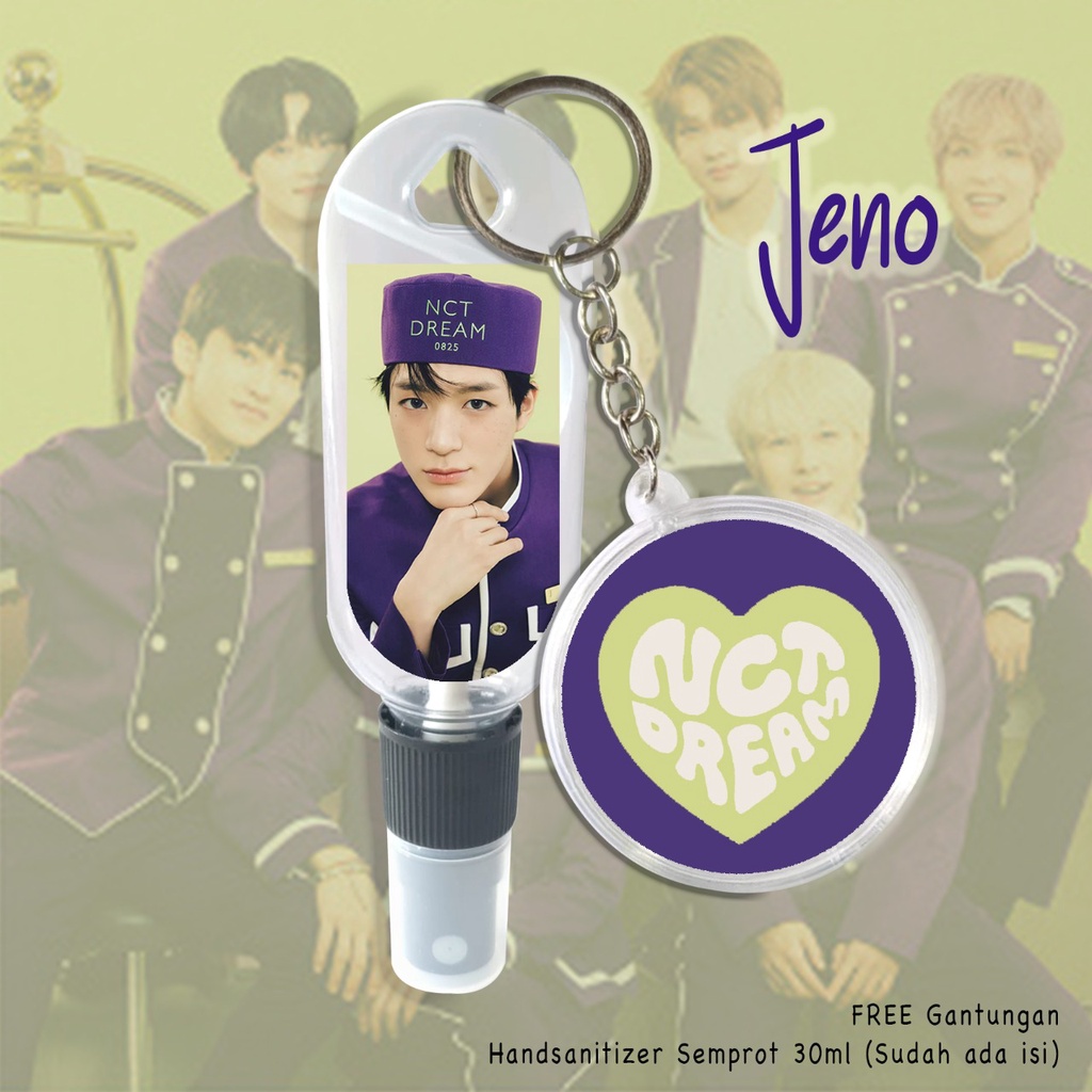 (FREE GANTUNGAN KUNCI) HAND SANITIZER / KPOP EDITION / NCT DREAMS JENO / MARK / HAECHAN ETC