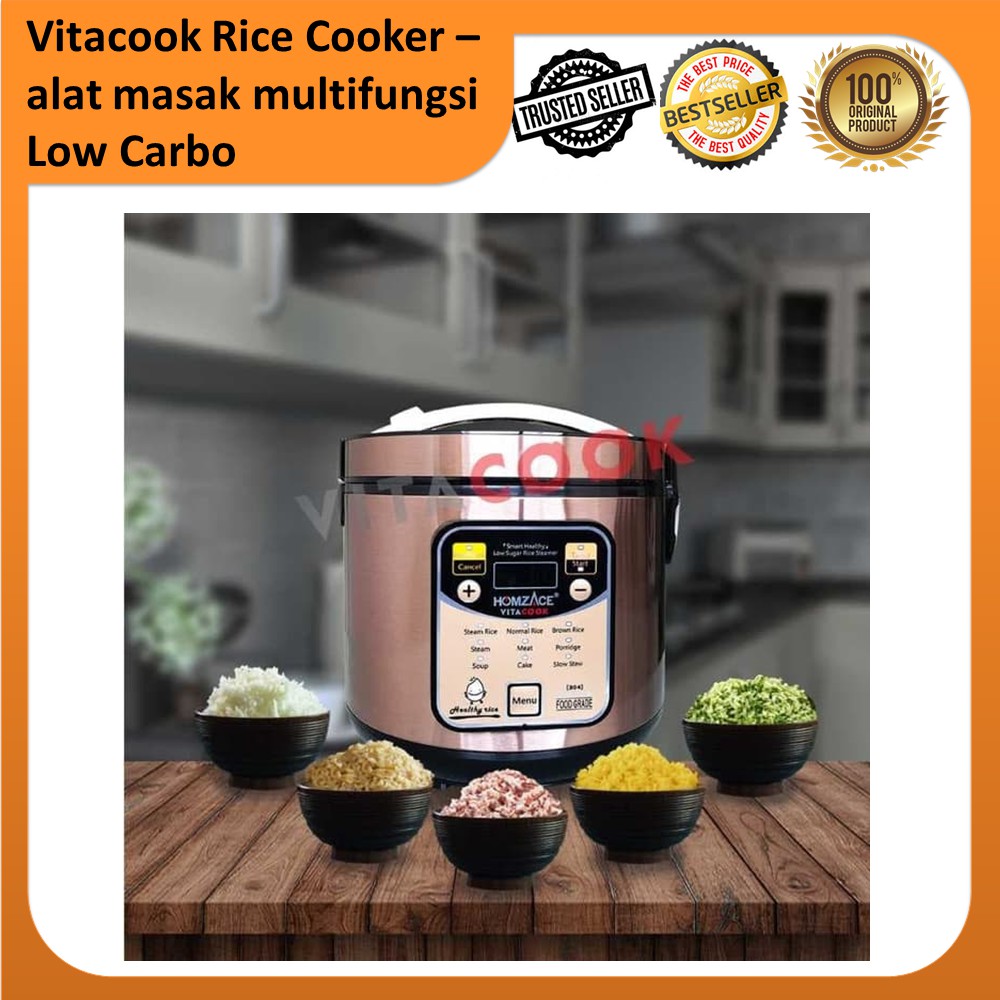 Vitacook Low Carbo Rice Cooker Rendah Gula/Karbohidrat/Karbo/Carbo