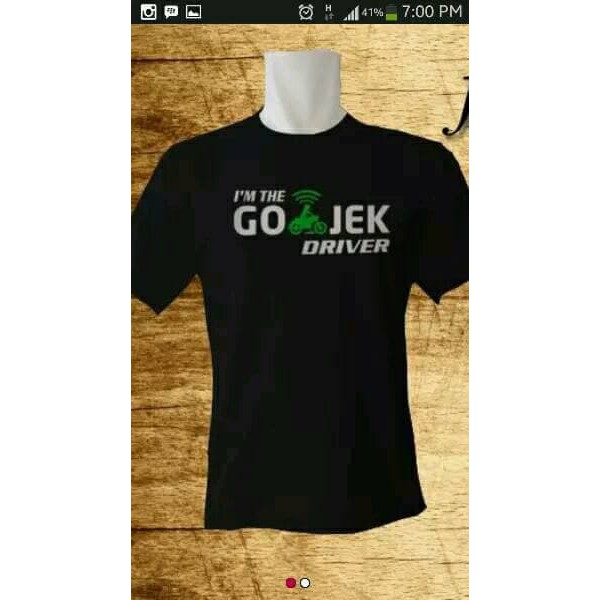 StarSeller KAOS T-SHIRT I AM GOJEK DRIVER - KAOS DISTRO
