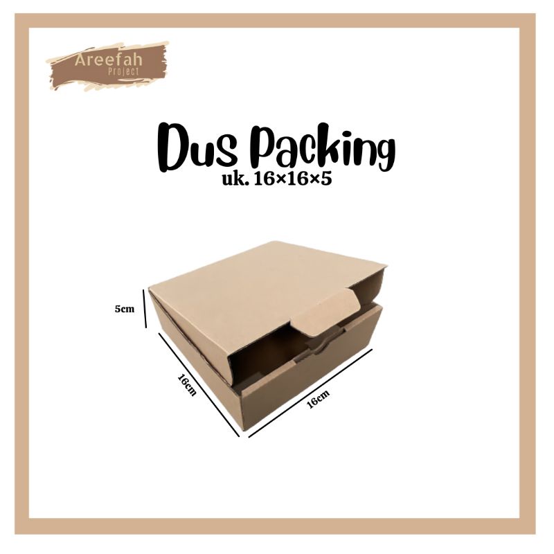 

KARDUS KARTON / KARDUS BOX / KARDUS PACKING DIE CUT UKURAN 16x16x5 cm
