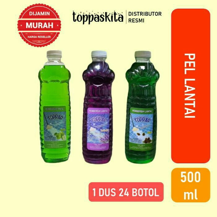 Toppas Pembersih Lantai 500ml / Pel Lantai / Floor Cleaner Termurah