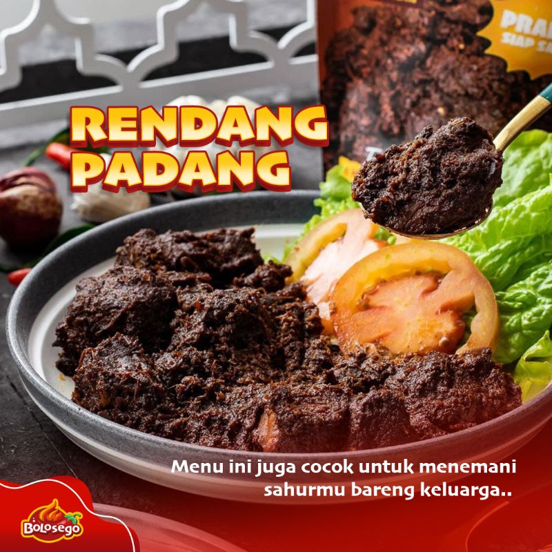 RENDANG SIGNATURE BOLOSEGO! 250 GRAM. BUMBU PREMIUM GARANSI ENAK ATAU GRATIS