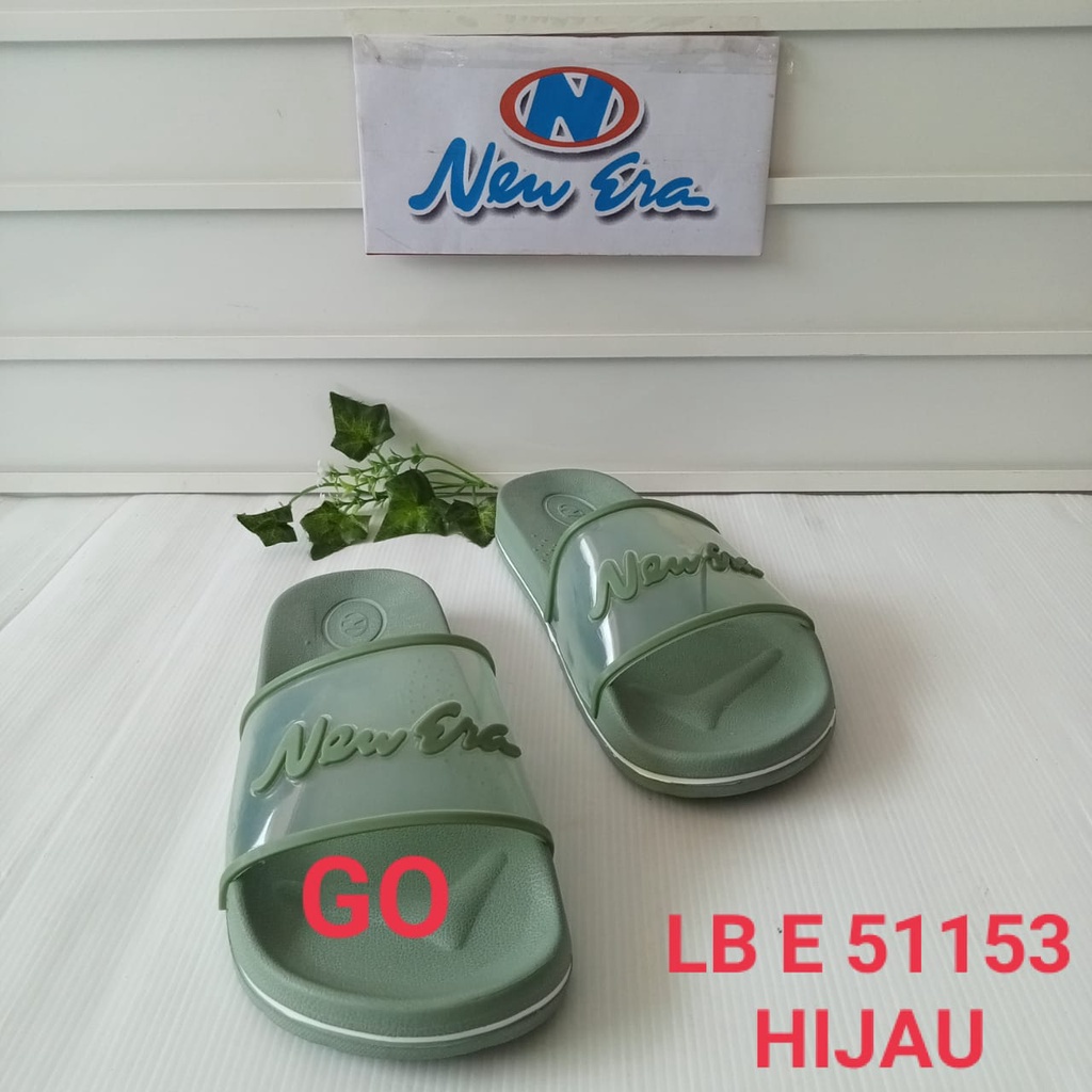 gof NEW ERA LB E 51153 Sandal Cewek Slop Jelly Bening