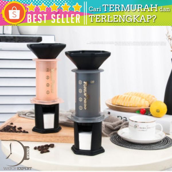 YuroPress Set Portable French Press Coffee Maker - YRP350 - Gray