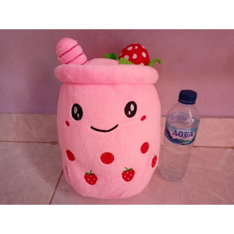 Boneka Boba Es Krim Led Boneka Boba Es Ice Cream Strawberry Led Boneka Boba Led Boneka Boba Murah Boneka Bayi Lucu Murah Boneka Bobba Viral Gemoy Boneka anak Booba Bobba Mainan Bantal Boneka Boba Led