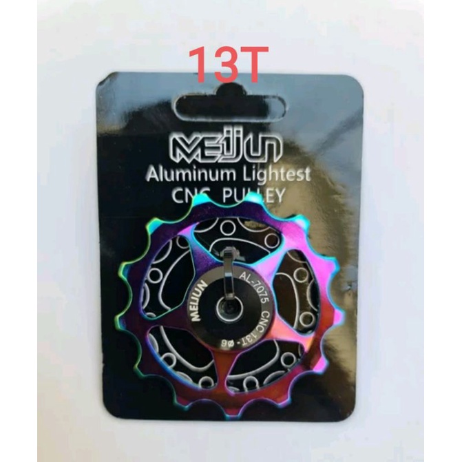 Meijun Pulley RD 13T Pullay Wheel Guide 13T Rainbow