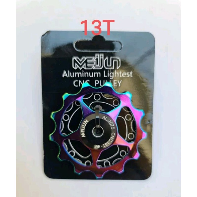 Meijun Pulley RD 13T Pullay Wheel Guide 13T Rainbow