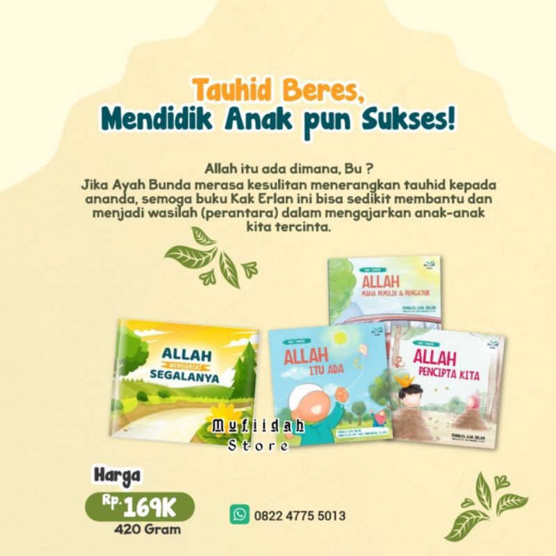 Buku Pendidikan Tauhid Untuk Anak - Paket Membersamai Anak Belajar Tauhid