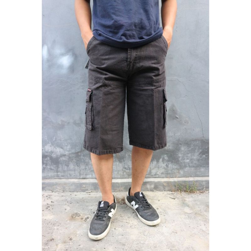 Celana cargo  pendek Kanvas Twill PDL celana pendek pria