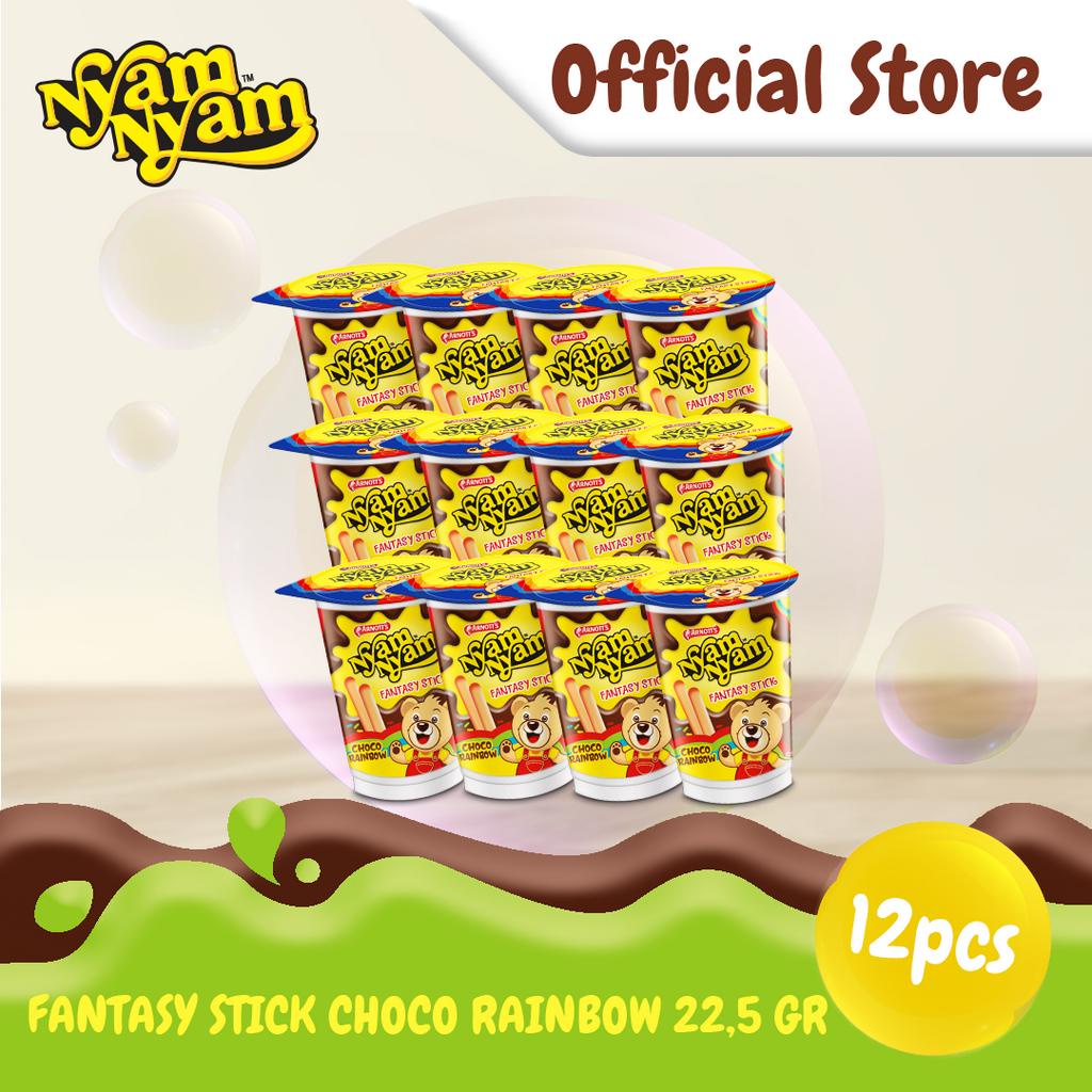 

Nyam-Nyam Fantasy Stick Choco Rainbow 22.5 gr x 12