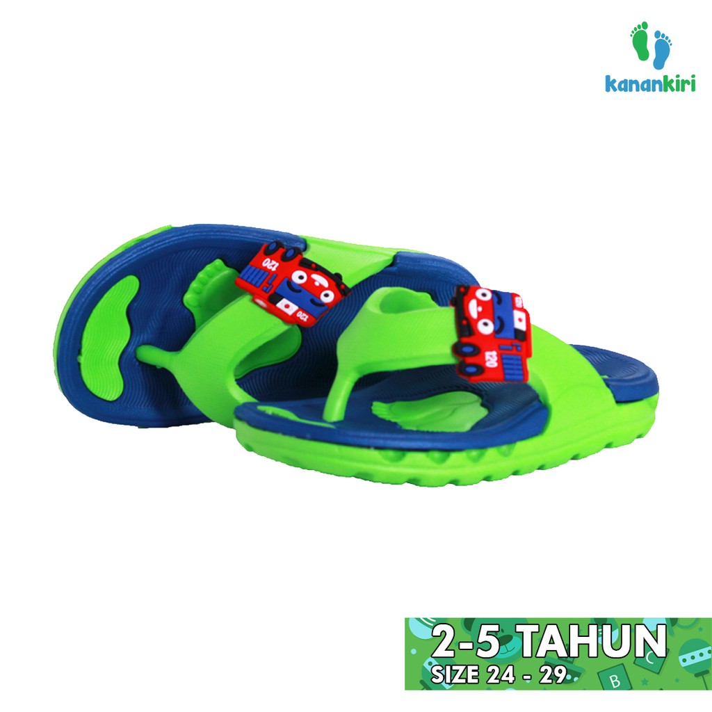 

Kanan Kiri - Sandal Anak Laki-laki Perempuan Jepit Karet Karakter Lucu Nyaman Original K35