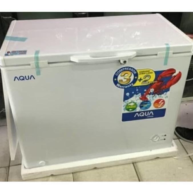 Chest Freezer Box Aqua AQF-200 AQF200 AQF 200 200 Liter Beku