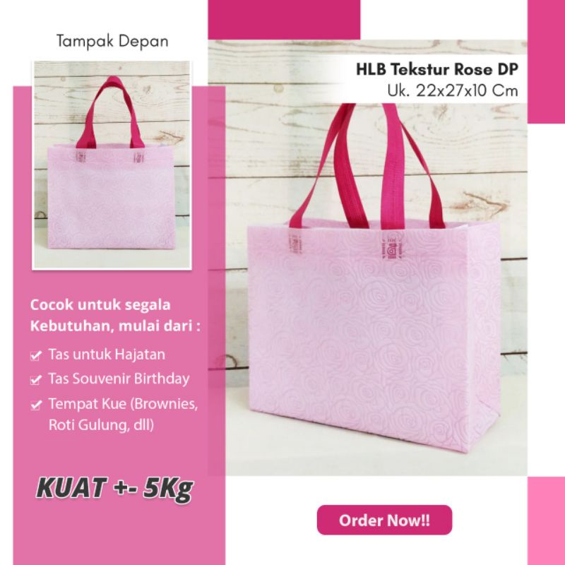 

TAS EMBOS 22X27X10 TAS KOTAK NASI AW TAS AQIQAH TAS HAMPERS TAS SPUNBOND MURAH