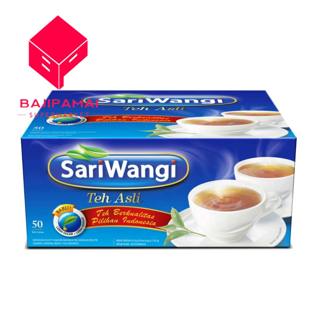 

Sariwangi Teh Hitam Asli Teh Celup Isi 50
