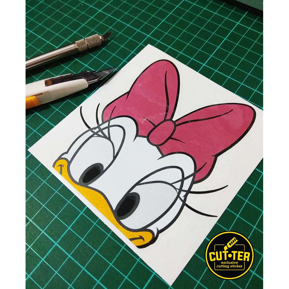 cutting sticker DAISY DUCK head