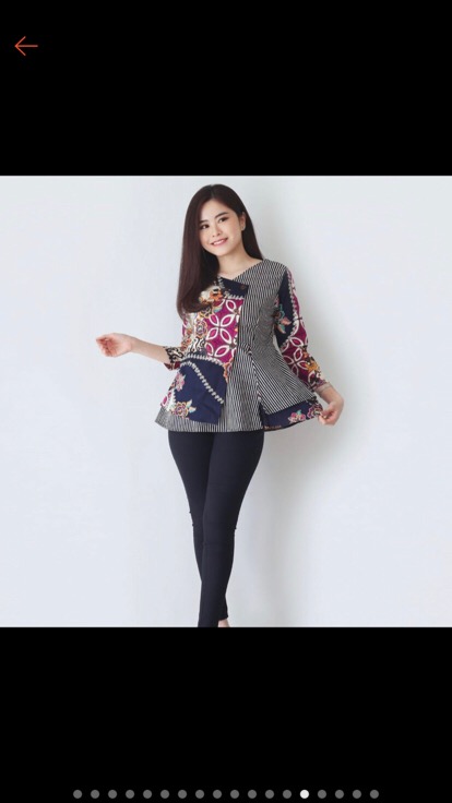 Batik Wanita - Atasan Batik 184 Size Xl