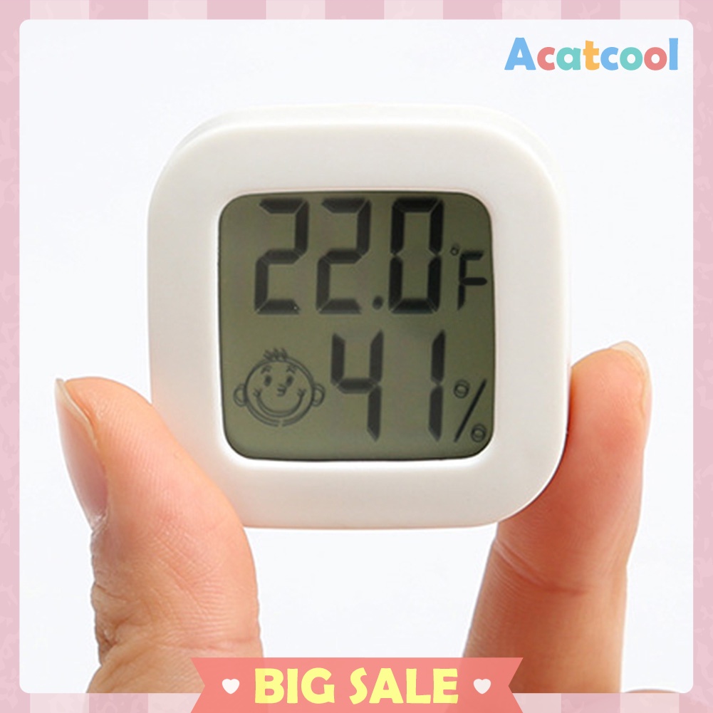 Mini Indoor Thermometer Digital Temperature Baby Room Hygrometer Gauge Home