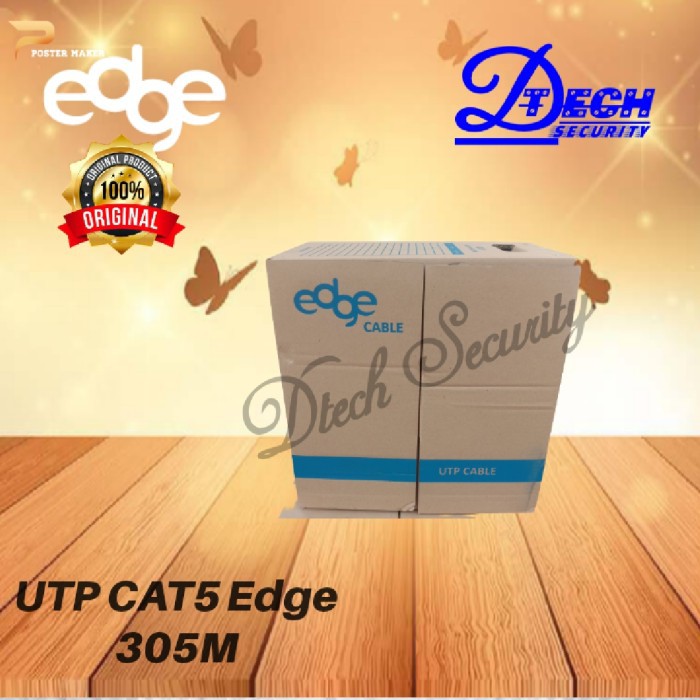 Jual KABEL LAN UTP CAT5E / CAT5 EDGE 305 M SELEVEL VASCOLINK / SPEKTRA Murah
