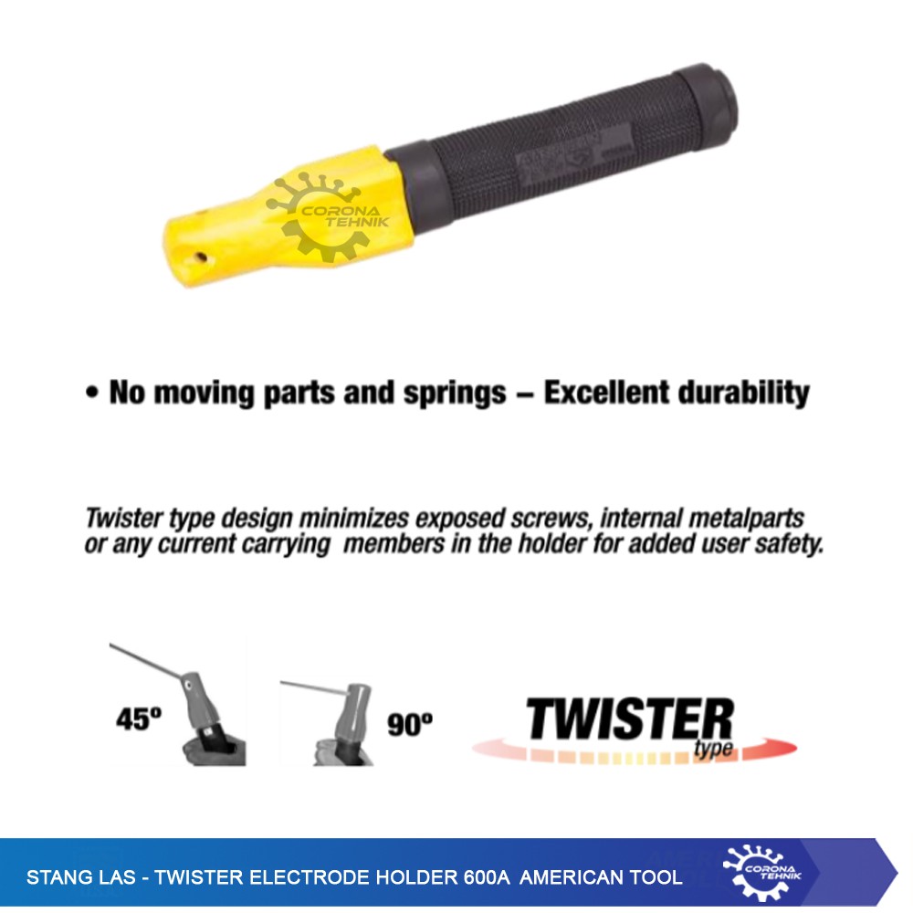 Stang Las- Twister Electrode Holder 600A American Tool