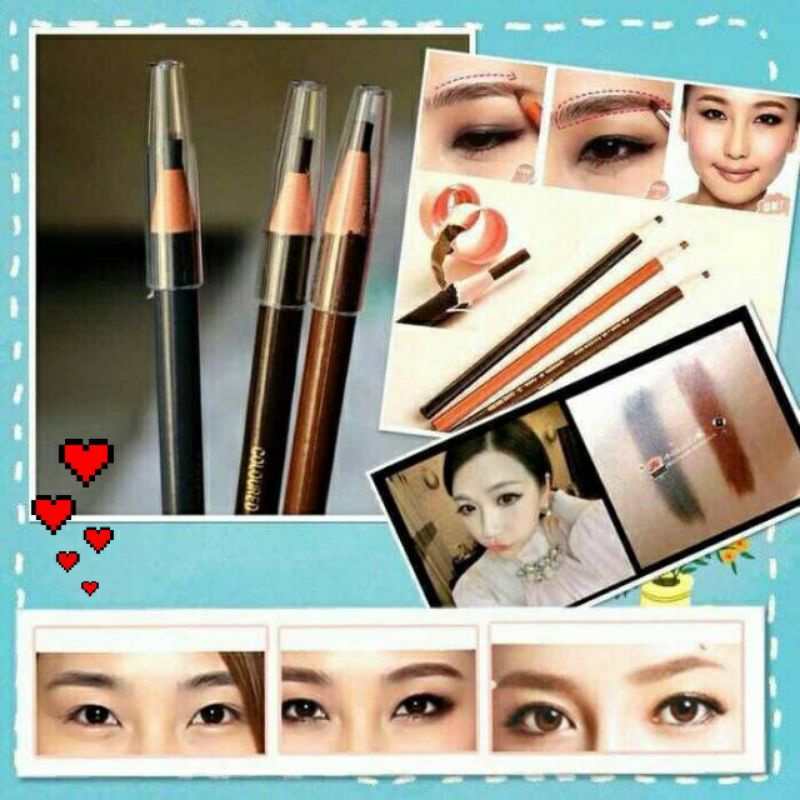 Eyebrow benang Hengsi Pensil Alis Kosmetik Mata Makeup Make Up
