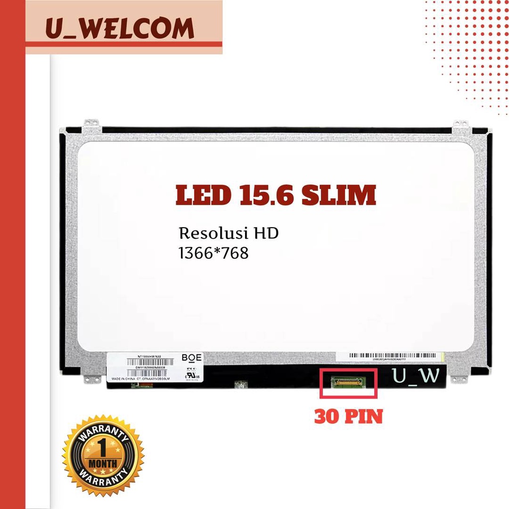 LCD LED Laptop HP 250 G5 250 G4 15.6 inch 30 pin slim