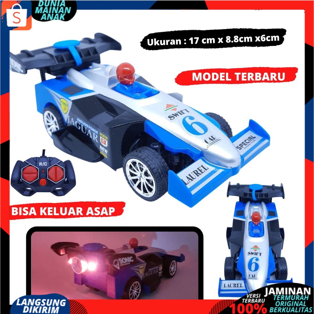 Mobil remot control Berasap Model Balap New Rc Car Spray Racing Top Speed mainan Anak laki laki