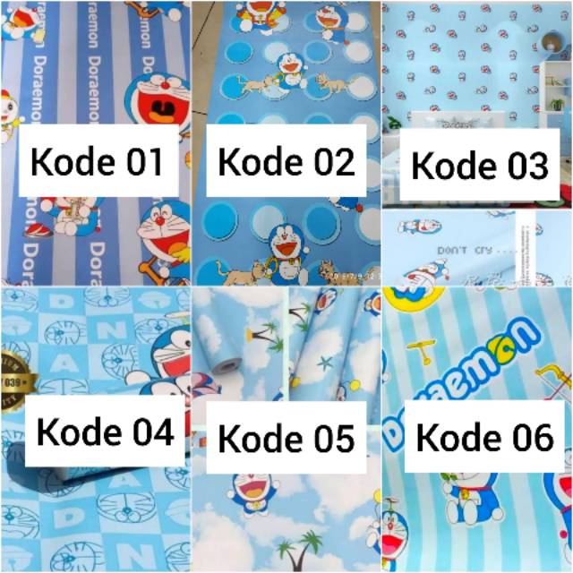 Wallpaper dinding MURAH medan wallpaper dinding motif doraemon