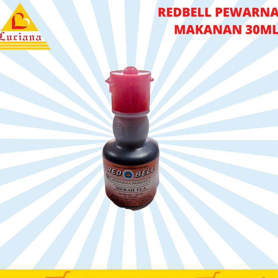 PEWARNA MAKANAN RED BELL 30ML - REDBELL PEWARNA MAKANAN CAIR MINUMAN - FOOD COLORING