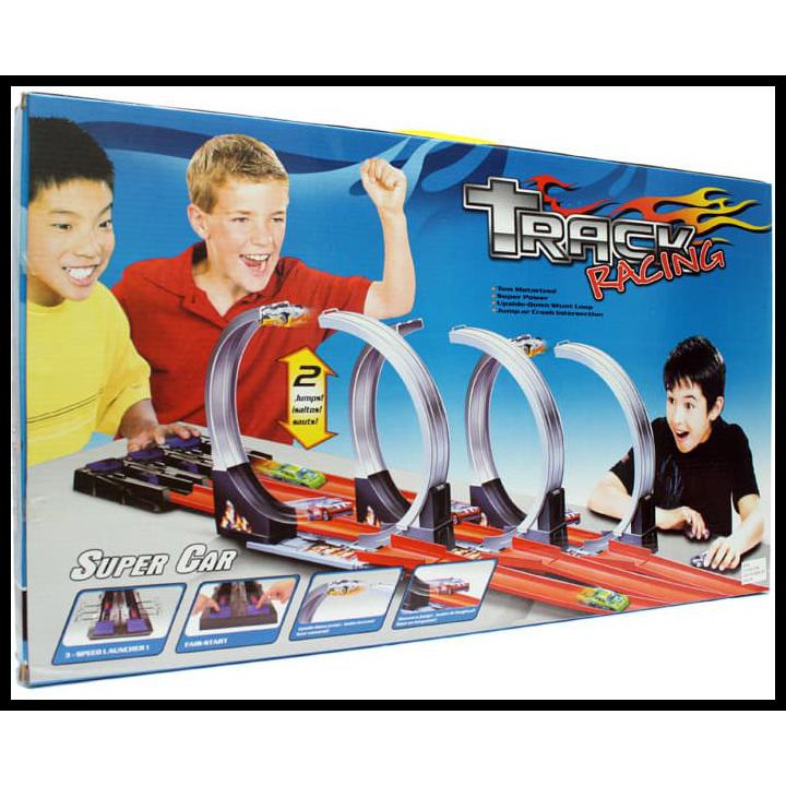 Sexy Mainan Hotwheels Track Racing Halilintar 3 Jalur