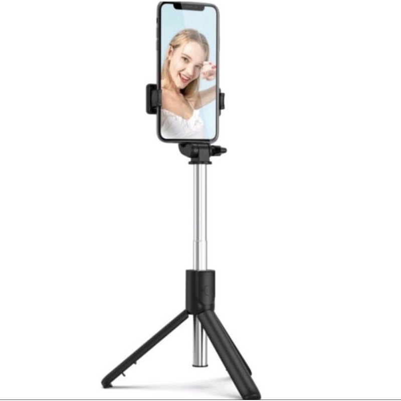 Tongsis Bluetooth Macaron R1 - Tongsis Bluetooth 3in1 Tripod R1 Selfie - Tongsis selfie R1