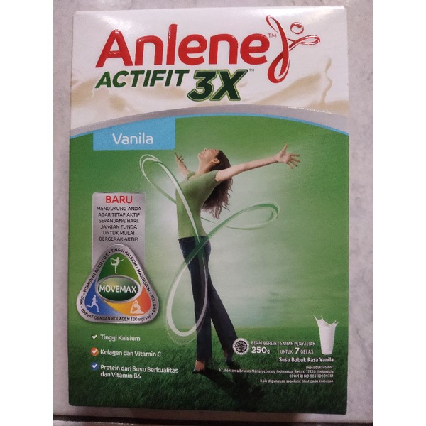 

Anlene actifit coklat vanila 250/240 gram