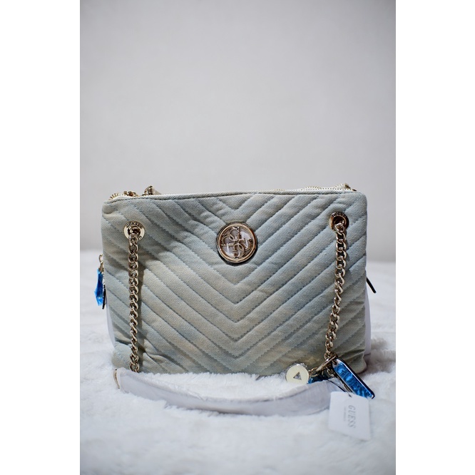 Guess Denim Tote Bag