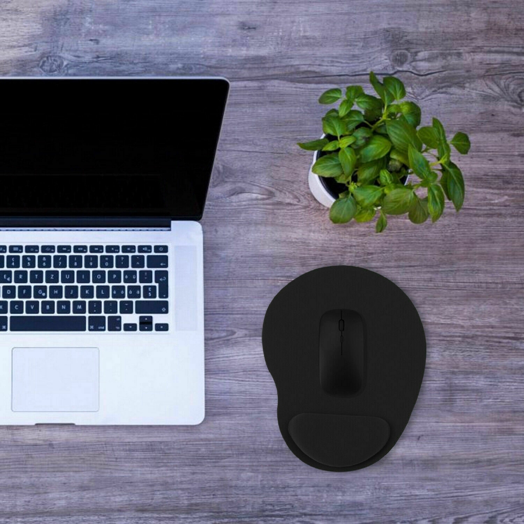 Ergonomic Mouse Pad with Wrist Support Soft Silicone EVA Mouse Mat for Laptop Desktop Hand Rest