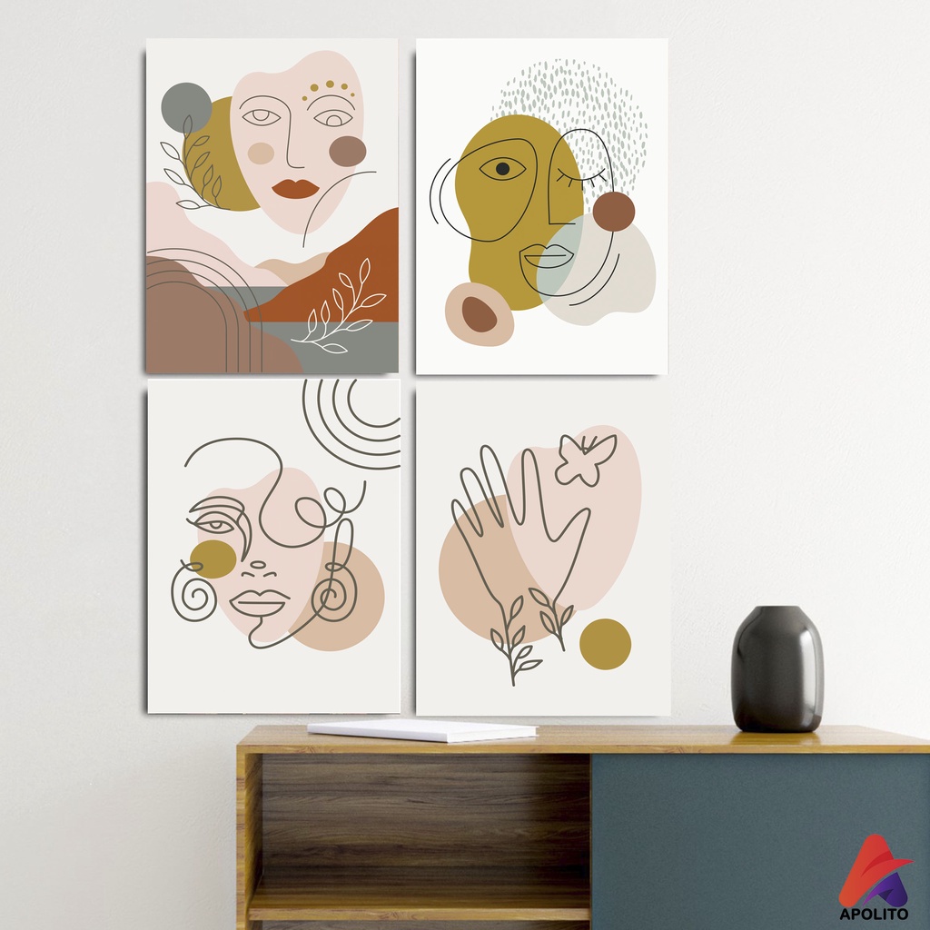 HIASAN DINDING ABSTRAK WALL DECOR PAJANGAN POSTER DINDING KAYU ABSTRAK POSTER DINDING