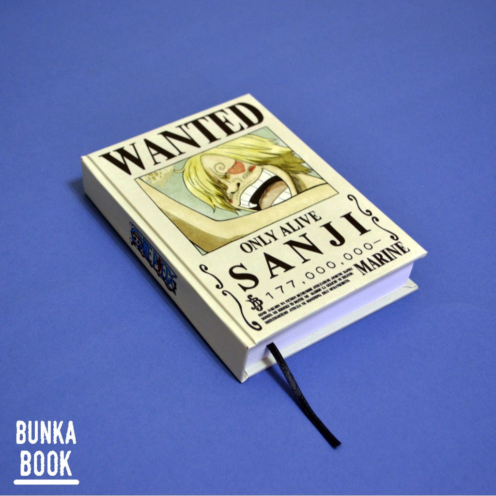 

Pocket Book Hardcover Anime One Piece Wanted Sanji Ukuran A6 Jurnal Agenda Planner Gift Couple