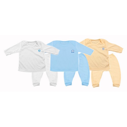 Nishikawa Baju Set Bayi Anak Lengan Panjang + Celana Panjang / Set Baju Anak Perempuan Dan Laki Ns 3312