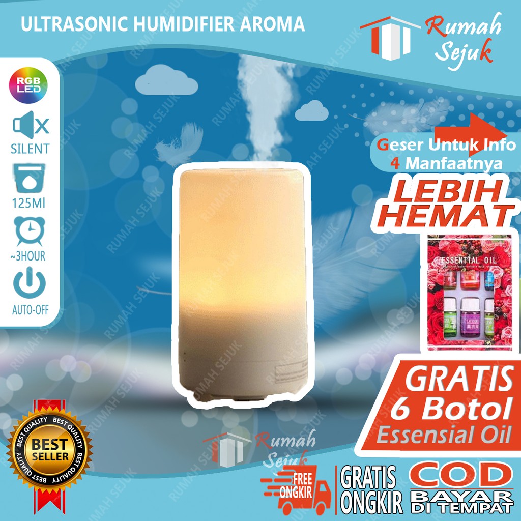 RS - Air Humidifier Diffuser Aromaterapi Alat Pengharum Ruangan Difuser Disfuser Unik Lucu RS-H12