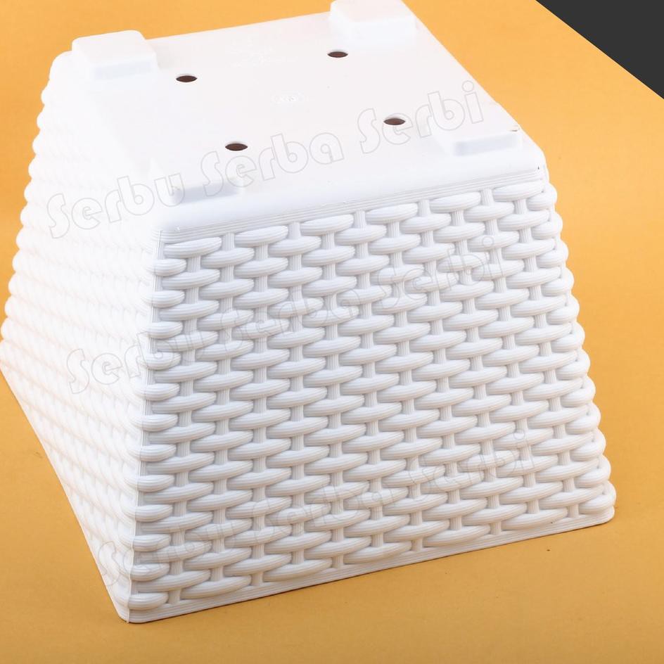 Tren Baru SERBU MURAH - POT SEGI - Pot Bunga Plastik KOTAK BESAR - BRIYANI ROTAN - Pot Gentong Lov