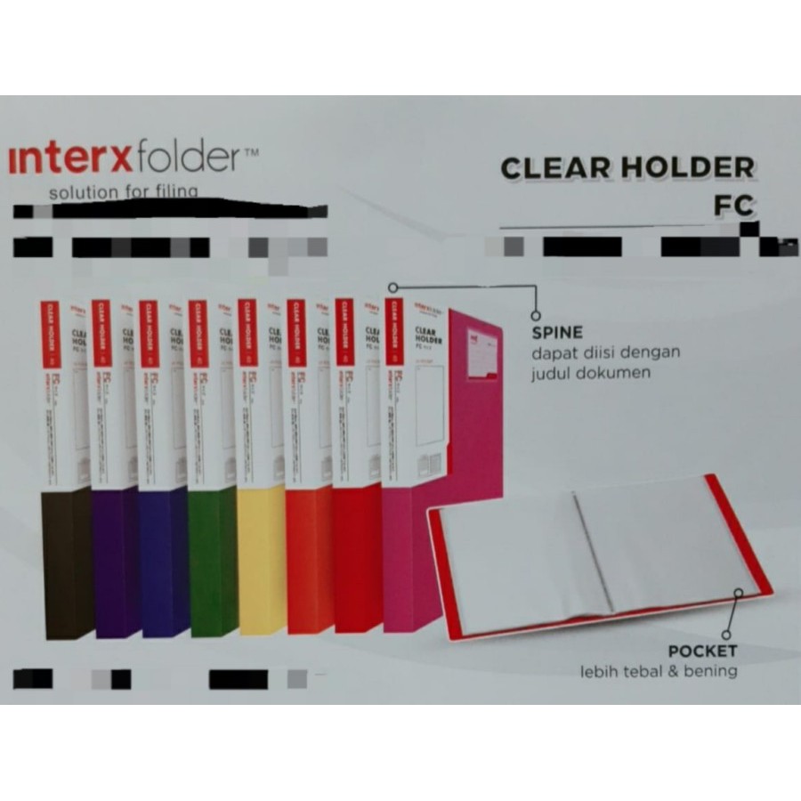 

CLEAR HOLDER / DISPLAY BOOK INTER-X CH-20 ISI 20 LEMBAR