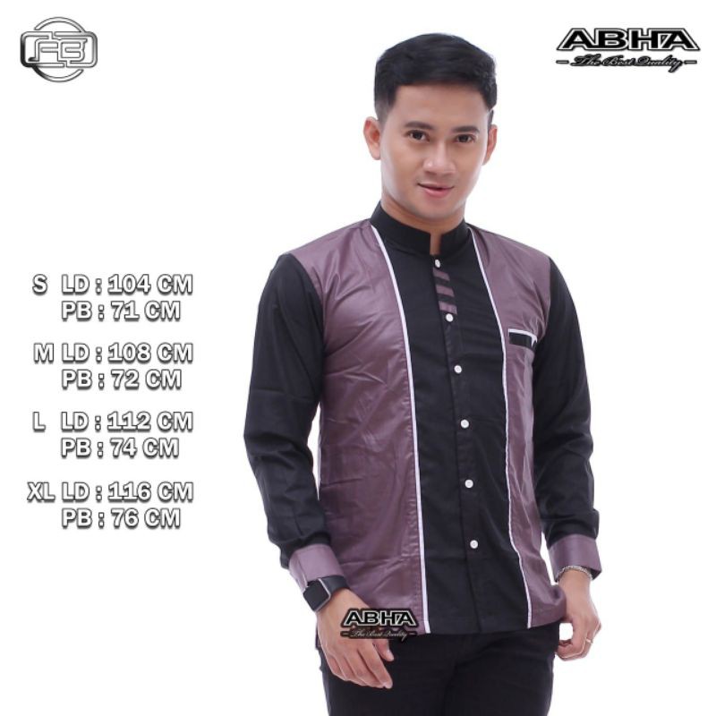 baju Koko pria model jari list original pekalongan