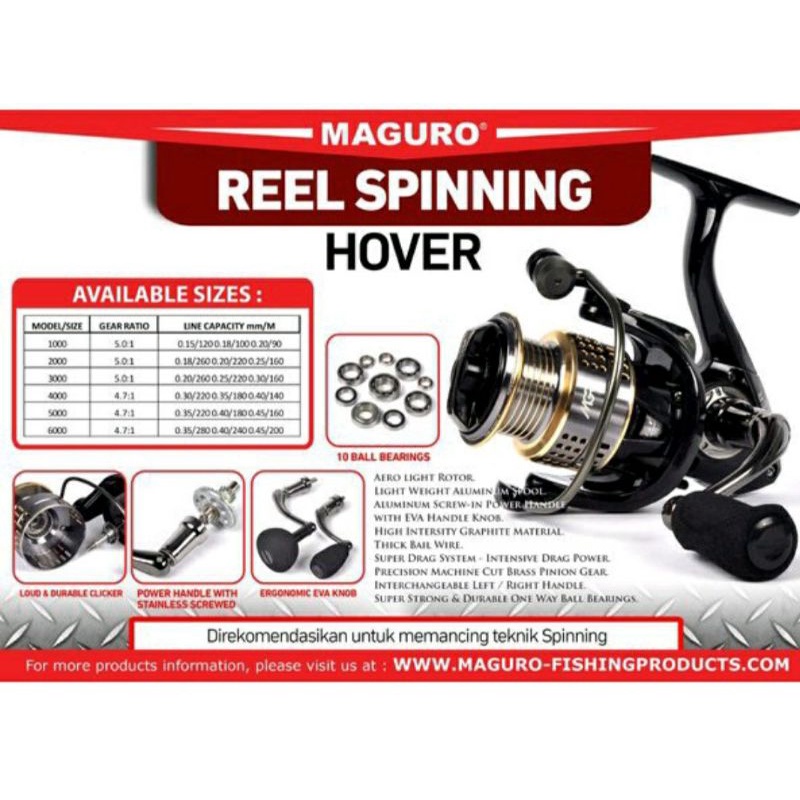 REEL PANCING MAGURO HOVER 6000 POWER HANDLE