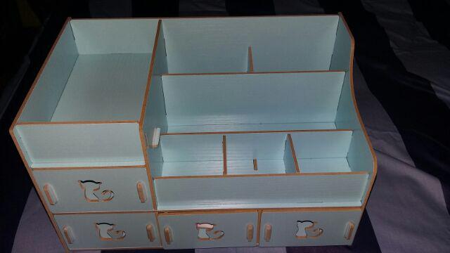 Rak Kosmetik Aksesoris 616 Bahan Kayu Desktop Storage Kitty Cat 213