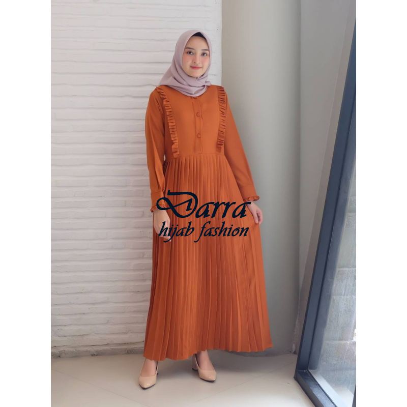 GAMIS AQILA BRICK MAXI DRESS MUSLIM FASHION GAMIS BEST SELLER DARRA FASHION
