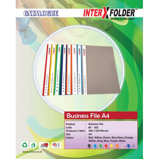 

Bisnis File A4 Pocket Inter X